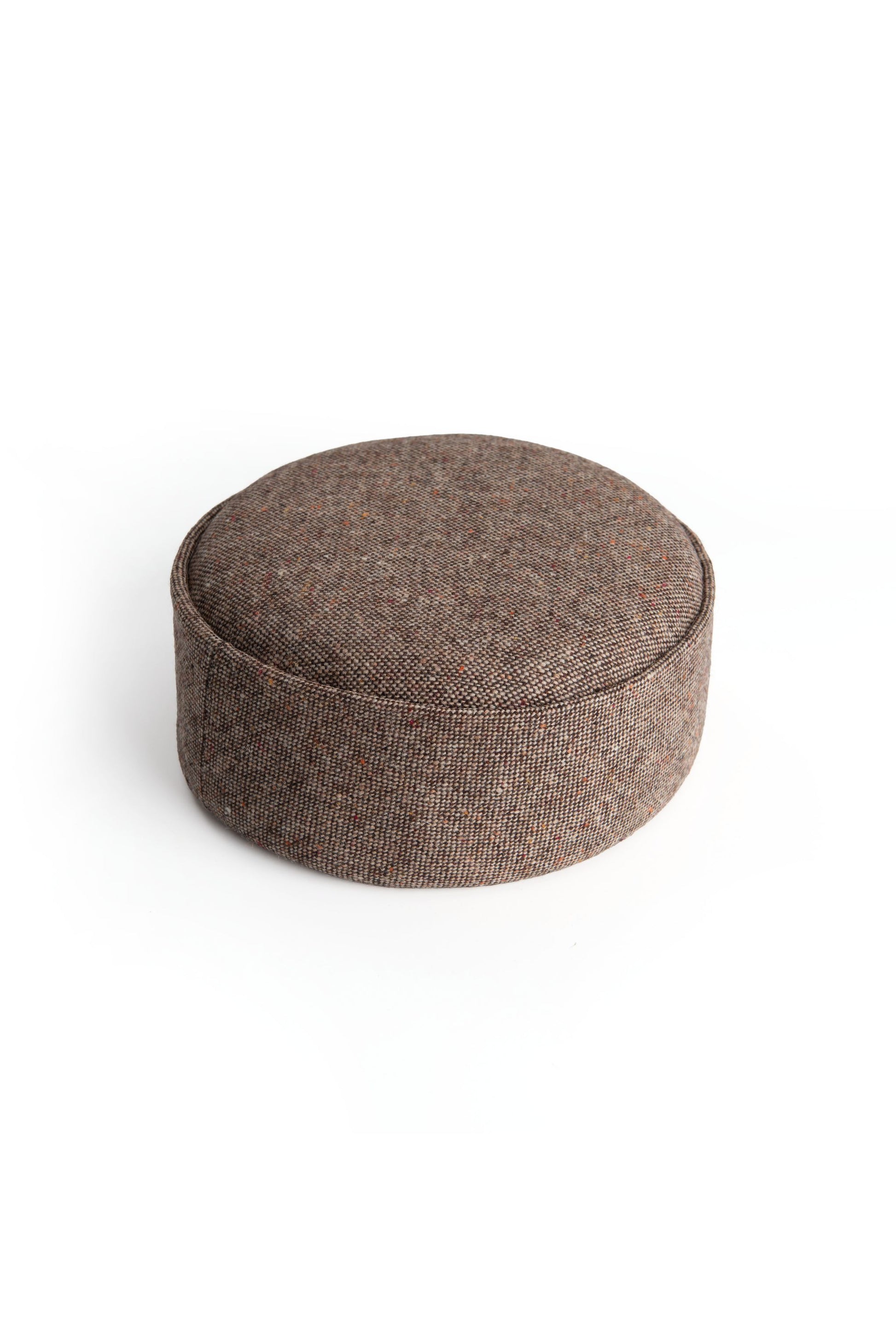 Botteghe Oscure pillbox hat, handmade in Italy in tweed wool.