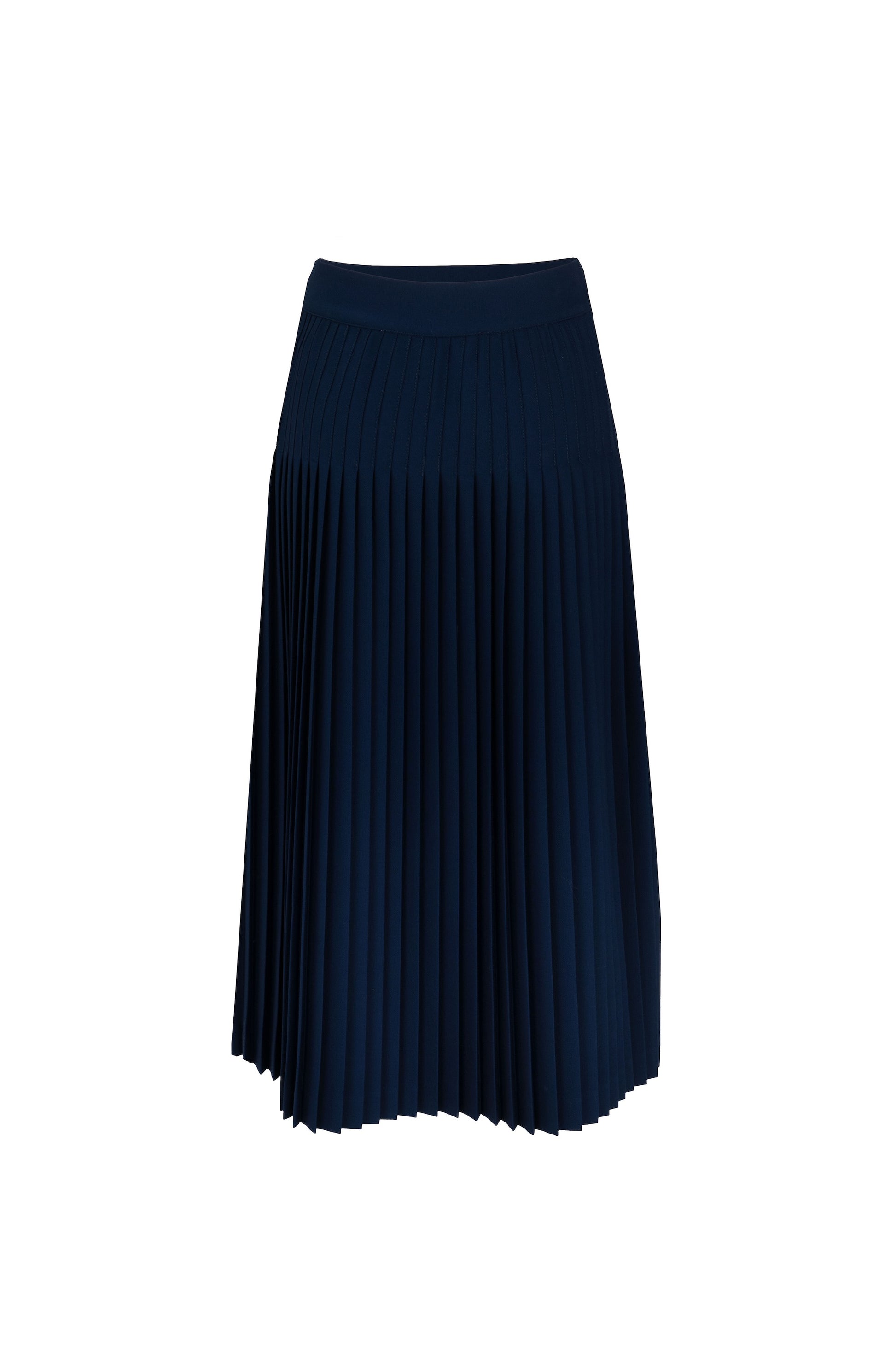 Botteghe Oscure Plissé Dos skirt back view with deep pleats.